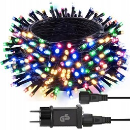 Lampki choinkowe 300 LED 22m IP44 8 trybów