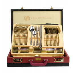 Komplet sztućców w walizce King 72-elementowy