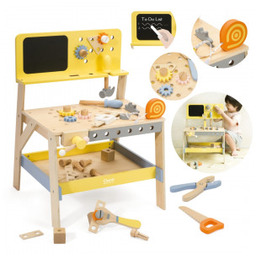 Drewniany Warsztat Narzędziowy z Tablicą Kredową 27 el.