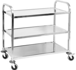YATO Wózek kelnerski nierdzewny 3-półkowy składany YG-09096