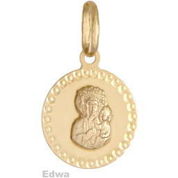 Zawieszka złota Medalik pr.585