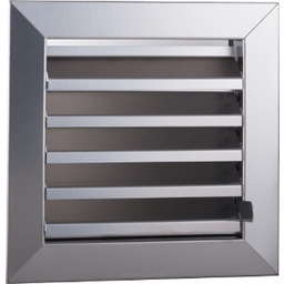 Kratka wentylacyjna zamykana 20x20cm metalowa inox