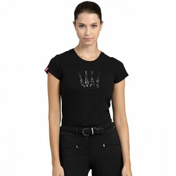 Spooks Koszulka damska CROWN SEQUIN - black