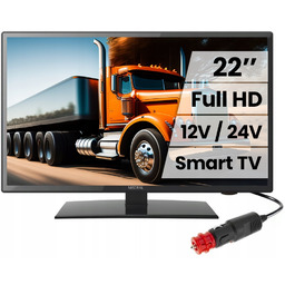 Telewizor Samochodowy Turystyczny 22 Cale 12/24V Smart Smarttv