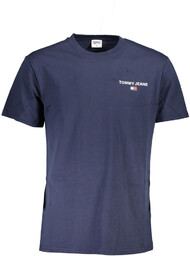 NIEBIESKI T-SHIRT MĘSKI Z KRÓTKIM RĘKAWEM TOMMY HILFIGER