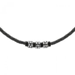 Męski naszyjnik rzemień beads