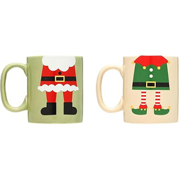 Pearhead Pasujące kubki świąteczne, świąteczny zestaw kubków Świętego