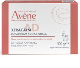 Avene XeraCalm A.D, ultrabogata kostka myjąca, 100 g