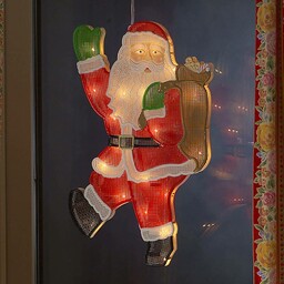 Konstsmide Christmas Kontur Mikołaja do okna z LED