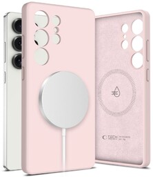 TECH-PROTECT LIQUID SILICONE MAGSAFE GALAXY S25 ULTRA PINK