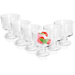 Pucharki do lodów szklane 290 ml 6 szt.