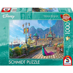 Schmidt Spiele 58042 Thomas Kinkade, Disney, Frozen, Celebrating