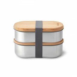 black+blum CLASSIC Stalowy Lunchbox / Podwójny