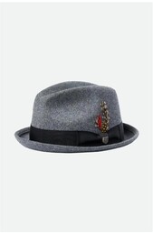 kapelusz BRIXTON - Gain Fedora Dark Heather Grey