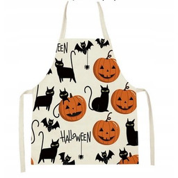 FARTUSZEK KUCHENNY mały fartuszek dzieci koty dynie HALLOWEEN