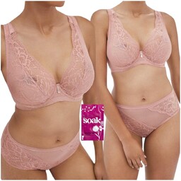 Biustonosz alles nude rose m bralette róż -