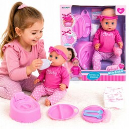 New Born Lalka Sikająca Z Nocnikiem Bobas Bobasek