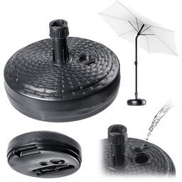 Podstawa pod parasol ogrodowy Solero rattan okrągła antracyt