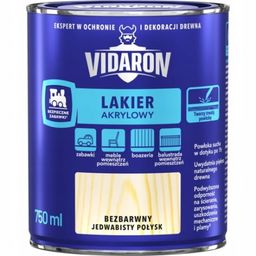 VIDARON Lakier akrylowy bezbarwny 0,75L