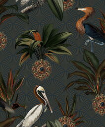 Tapeta dekoracyjna Boras Tapeter Treasured Sapphire Birds 2279