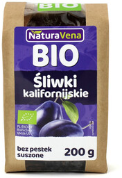 Naturavena Śliwki kalifornijskie suszone bezglutenowe 200 g (EKO)