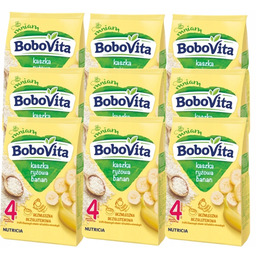 BoboVita Kaszka ryżowa o smaku bananowym 9x180 g