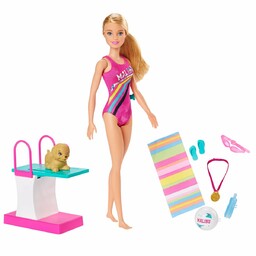 Barbie, lalka Pływaczka, GHK23