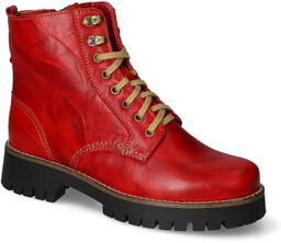 Botki Stella 4096 Czerwony 1 lico