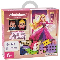 MARIOINEX Klocki elastyczne Mini Waffle Księżniczka: Wieża Fantazji
