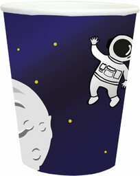 Kubeczki urodzinowe Kosmos - 250 ml - 6