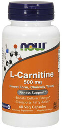 NOW L-Carnitine 500mg 60vegcaps