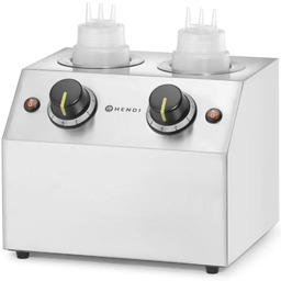 Podgrzewacz elektryczny do sosów butelek podwójny 2 strefy