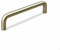 Uchwyt meblowy podłużny Barga 128 Złoty Szczotkowany