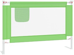 vidaXL Barierka do łóżeczka dziecięcego, zielona, 100x25 cm,