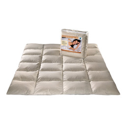 Kołdra puchowa 140x200 ekri 1,5 kg naturalny wsad