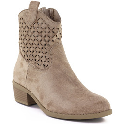Botki damskie kowbojki ażurowe brązowe Jezzi RMR2353-16