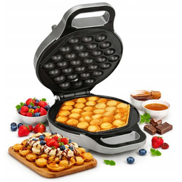 Gofrownica Bąbelkowa Gofry Egg Zawijane Bąbelkowe Puffs 850W