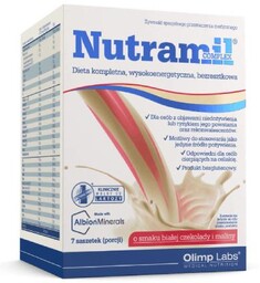 OLIMP Nutramil Complex biała czekolada z maliną, 7
