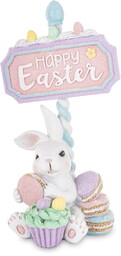 Figurka dekoracyjna wielkanocna królik króliczek 26x13,5x10 176437