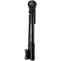 Pompka rowerowa Rockbros 42310006001 z manometrem - czarna