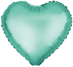 Balon foliowy Serce zielone - 45 cm -