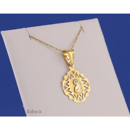 Zawieszka złota Medalik pr.585