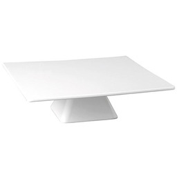 Patera kwadratowa do ciast i tortów CASUAL, biała,