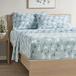 Comfort Spaces Bawełniana flanela, oddychające, ciepłe, głębokie prześcieradła