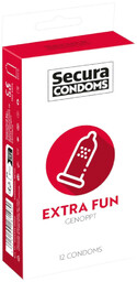 Secura Extra Fun - kropkowane prezerwatywy - 53mm