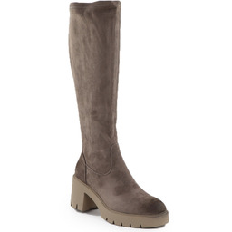 Kozaki damskie zamszowe ocieplane beżowe Vinceza 58332