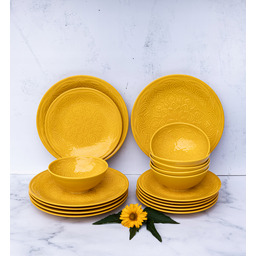 Lubiana Oriental Ky Żółty Serwis Obiadowy 6/18 El