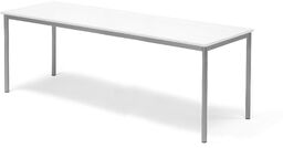 Stół SONITUS, 1600x700x720 mm, laminat HPL biały, redukcja