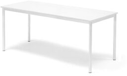 Stół SONITUS, 1600x700x720 mm, laminat HPL biały, biały