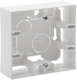 Niloe Step - Puszka natynkowa pojedyncza - Biała